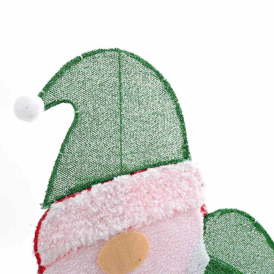 Verlichte Kerstman Warmwit 62 x 70 cm Lurexfabric