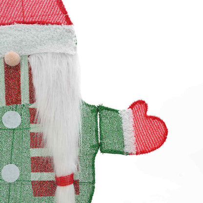 Verlichte Gnoom Warmwit 100 x 80 cm Lurexfabric