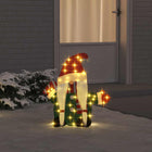 Light-up Gnome with 60 LED Warm White 71 x 64 cm Lurex Fabric