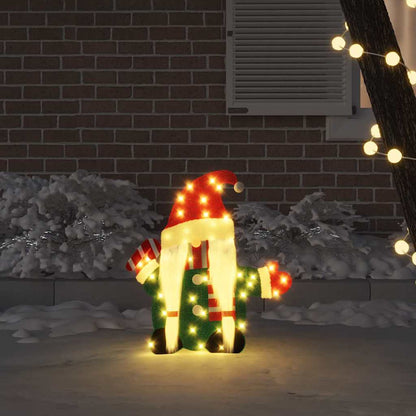 Verlichte Gnoom Warmwit 100 x 80 cm Lurexfabric