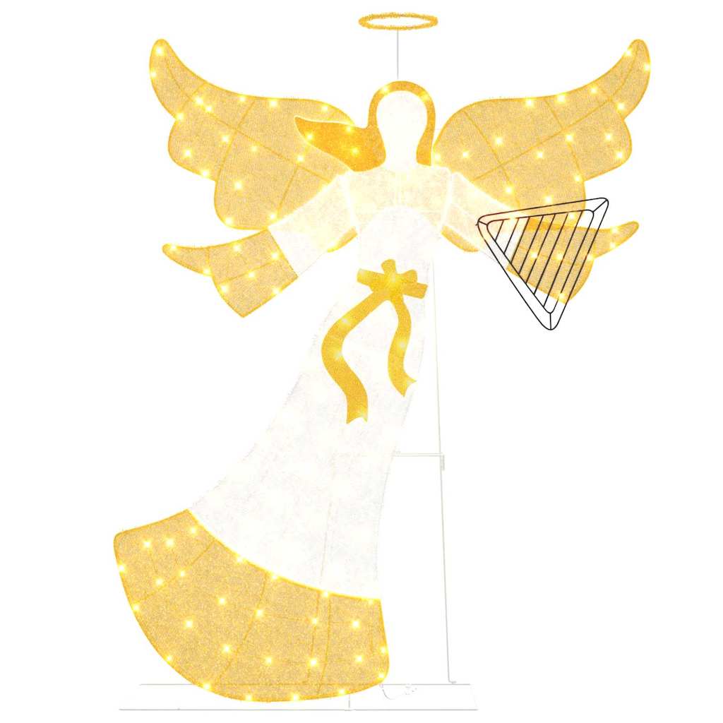 Verlichte Hoek Warmwit 116 x 29 x 158.5 cm Polyester