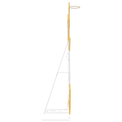 Verlichte Hoek Warmwit 116 x 29 x 158.5 cm Polyester