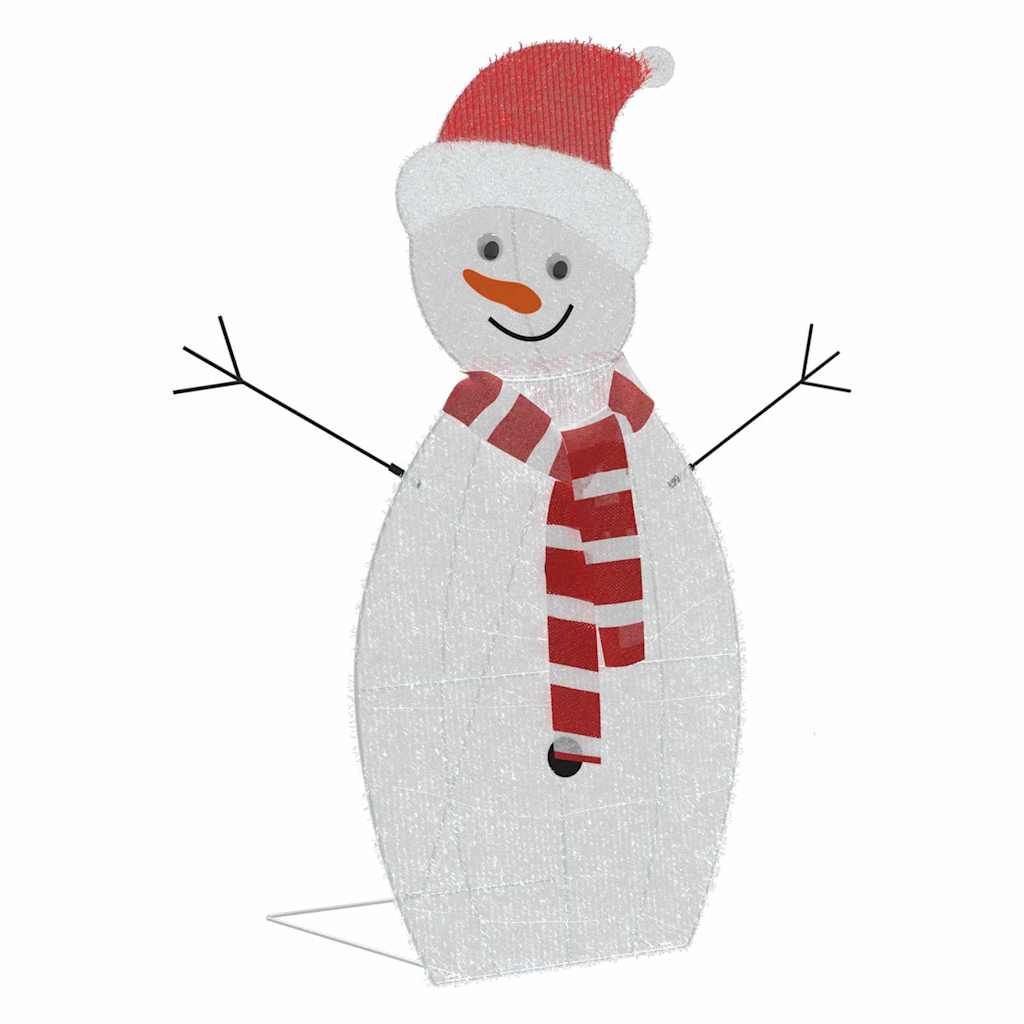 Verlichte Sneeuwpop Familie 3 pcs Warmwit Polyester