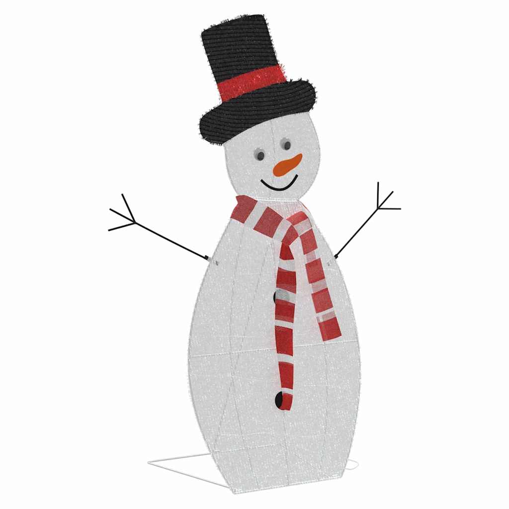 Verlichte Sneeuwpop Familie 3 pcs Warmwit Polyester