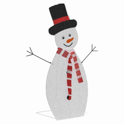 Verlichte Sneeuwpop Familie 3 pcs Warmwit Polyester