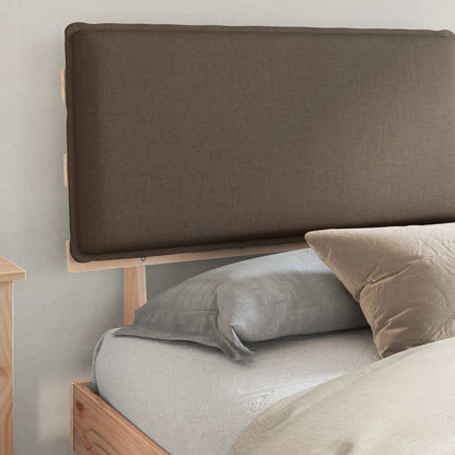 Bedframe met Gevoerd Hoofdgedeelte Taupe 200 x 200 cm