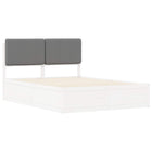Fabric Platform Bed Light Grey 180 x 200 cm
