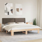Upholstered Bed Frame Taupe 200 x 200 cm