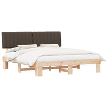 Bedframe met Gevoerd Hoofdgedeelte Taupe 180 x 200 cm