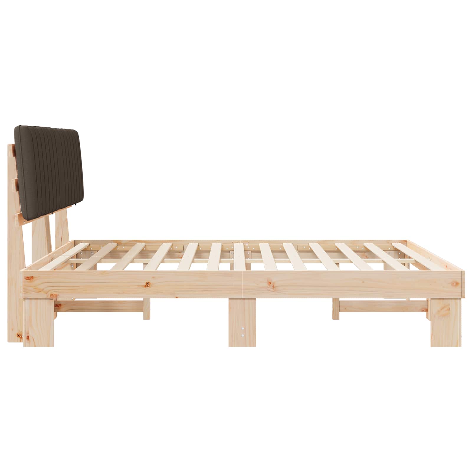 Bedframe met Gevoerd Hoofdgedeelte Taupe 180 x 200 cm