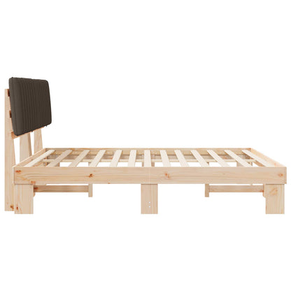 Bedframe met Gevoerd Hoofdgedeelte Taupe 180 x 200 cm