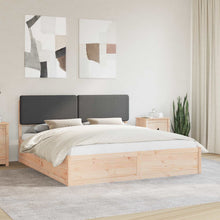 Bedframe met Gevoerd Hoofdgedeelte Donkergrijs 180 x 200 cm