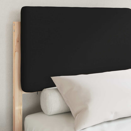 Bedframe met Gevoerd Hoofdgedeelte Zwart 150 x 200 cm