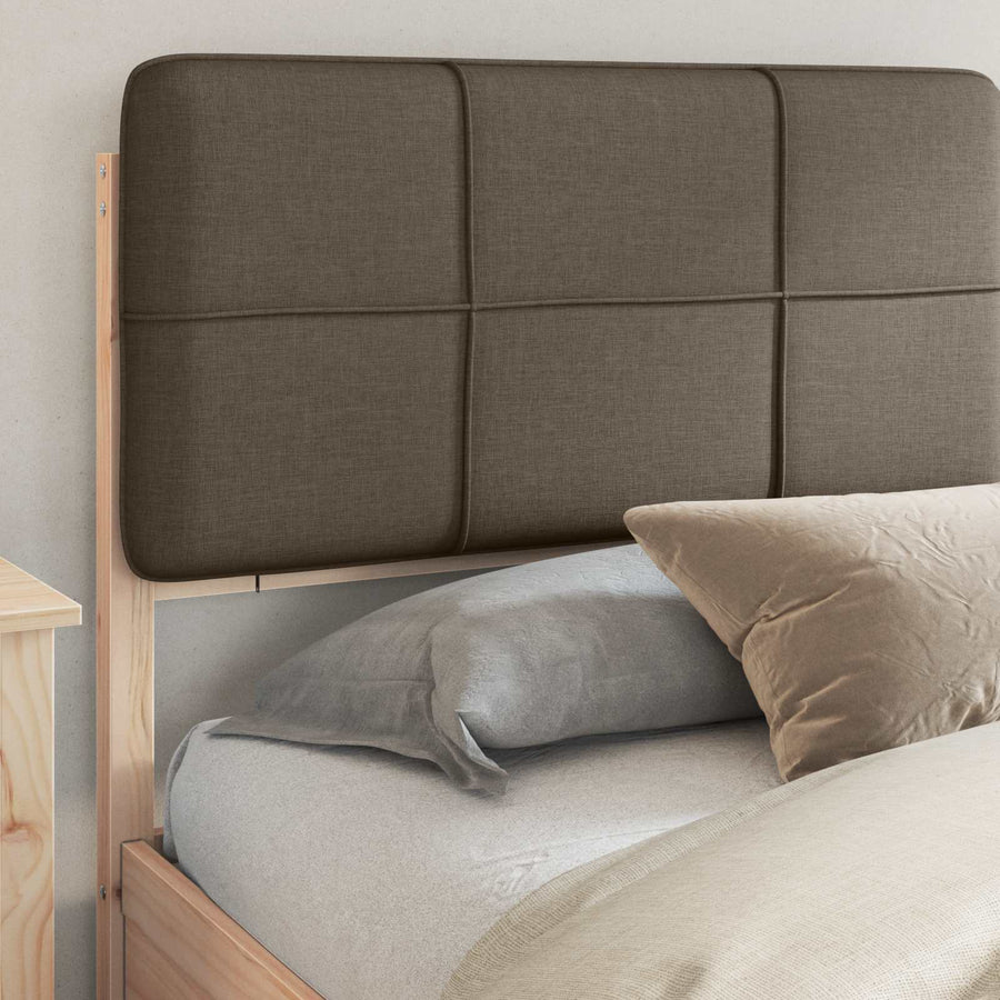 Bedframe met Gevoerd Hoofdgedeelte Taupe 180 x 200 cm