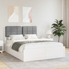 Upholstered Bed Frame Light Gray 160 x 200 cm