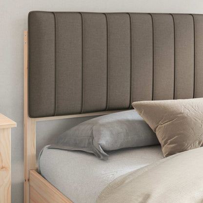 Bedframe met Gevoerd Hoofdgedeelte Taupe 180 x 200 cm
