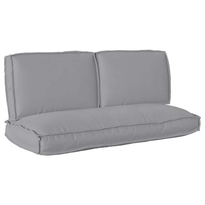 Pallet Kussen Set 3 pcs Grijs 50 x 120 x 12 cm 60 x 40 x 12 cm
