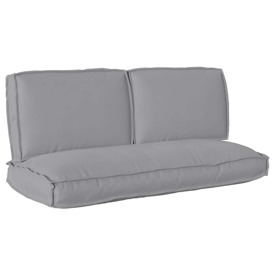 Pallet Kussen Set 3 pcs Grijs 50 x 120 x 12 cm 60 x 40 x 12 cm