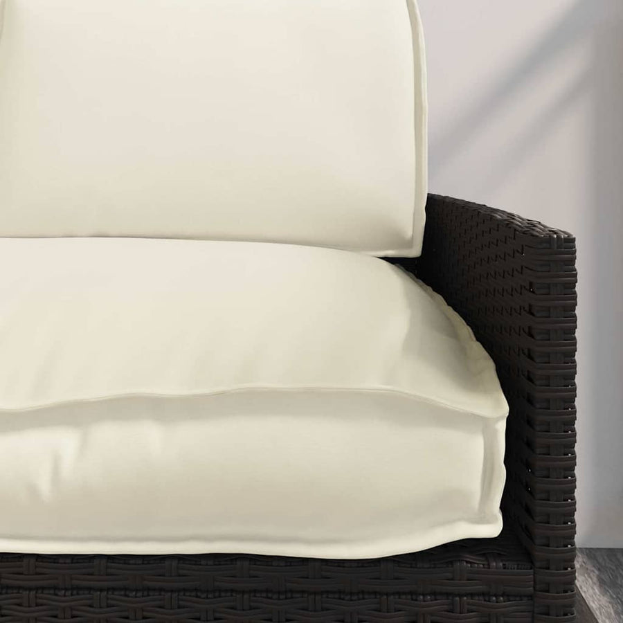 Kussen Set 3 pcs Crème Oxford Stof