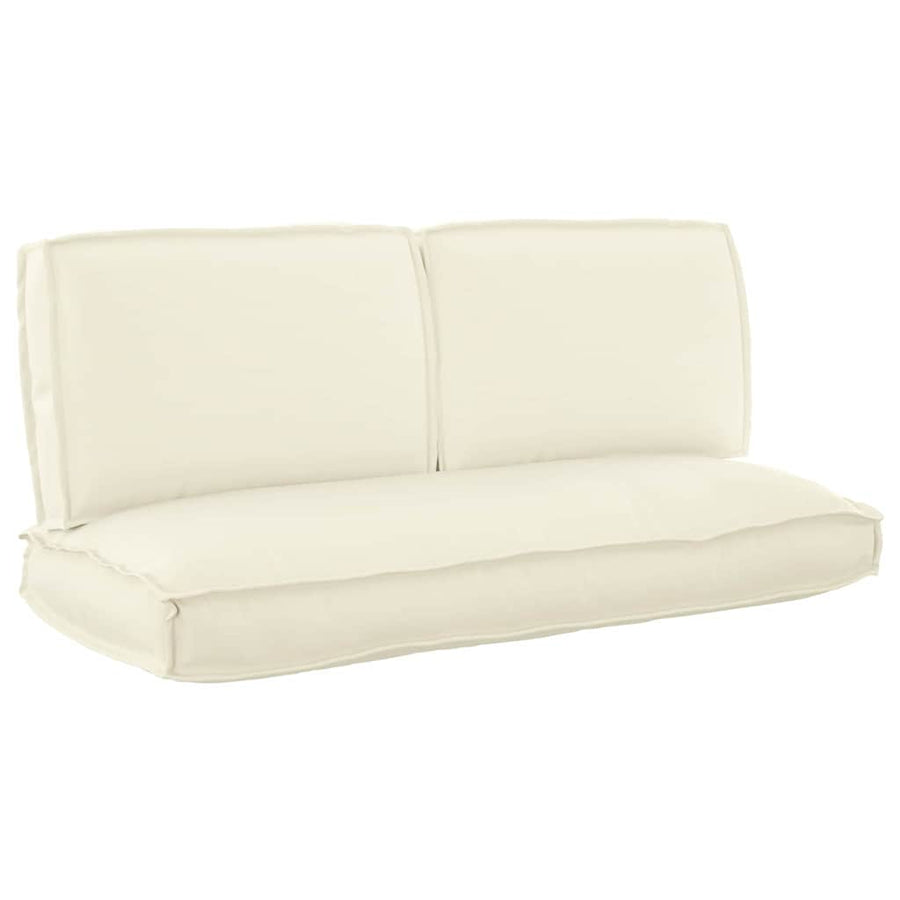 Kussen Set 3 pcs Crème Oxford Stof