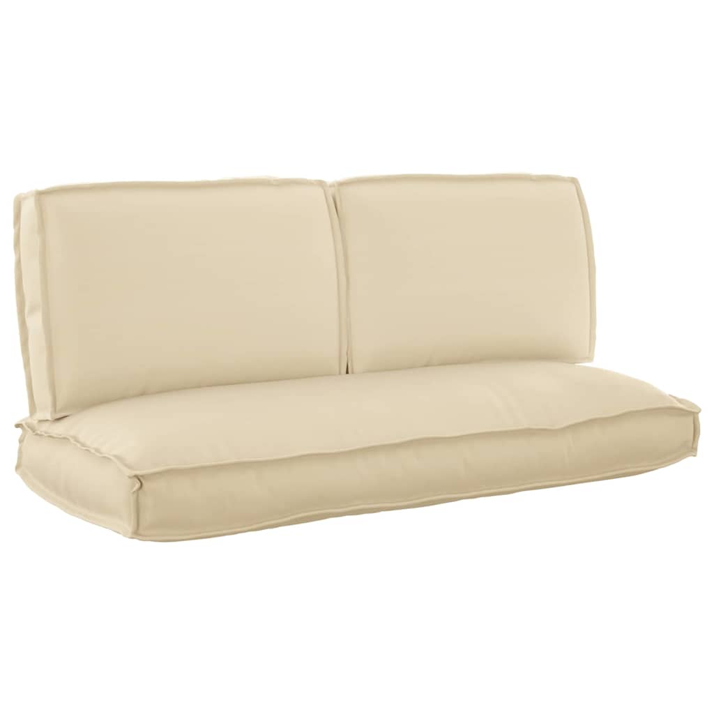 Pallet Kussen Set 3 pcs Beige 50 x 120 x 12 cm 60 x 40 x 12 cm