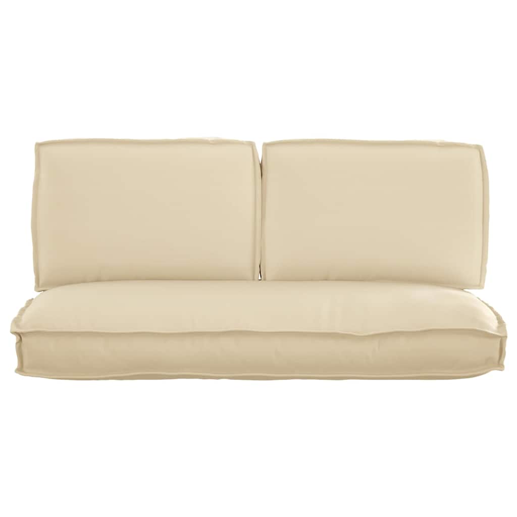 Pallet Kussen Set 3 pcs Beige 50 x 120 x 12 cm 60 x 40 x 12 cm