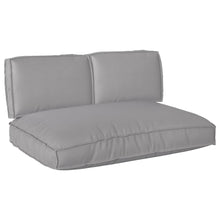 Pallet Kussen Set 3 pcs Grijs 80 x 120 x 12 cm 60 x 40 x 12 cm