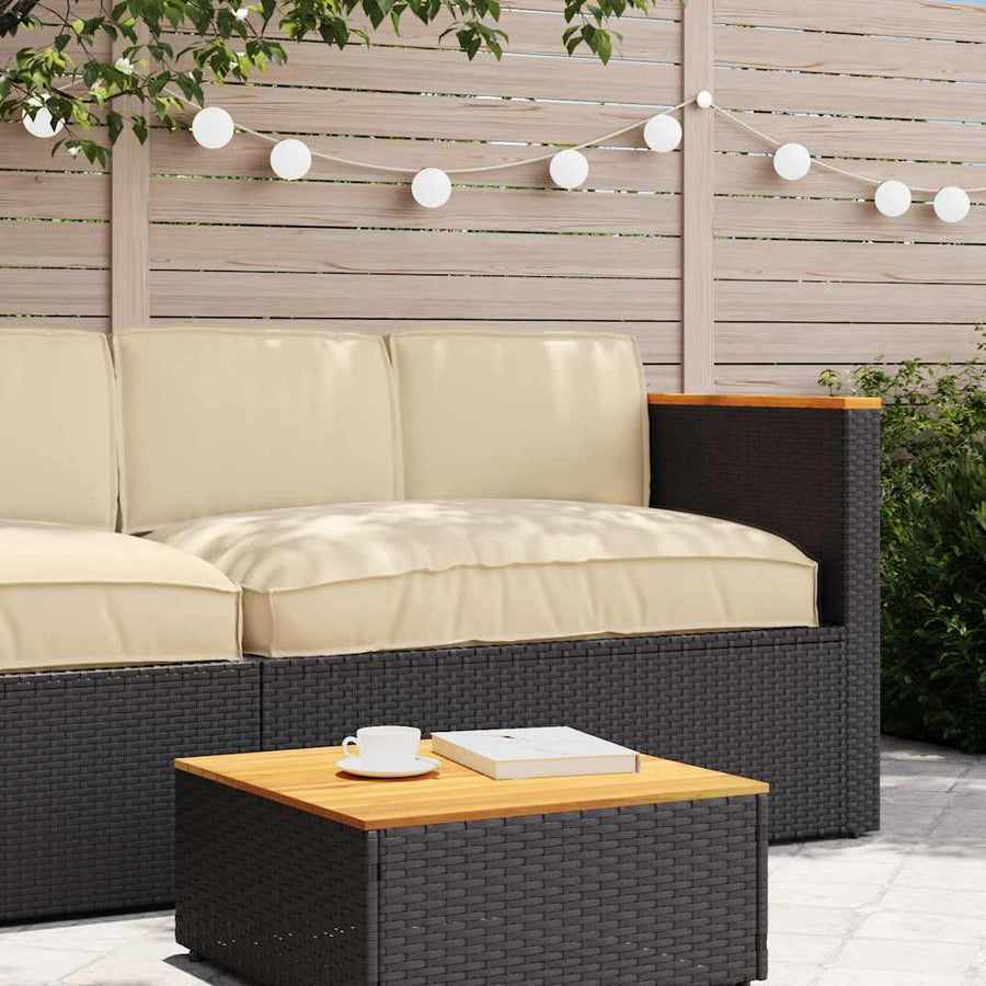 Pallet Kussen Set 3 pcs Beige 120 x 12 x 80 cm 60 x 40 x 12 cm