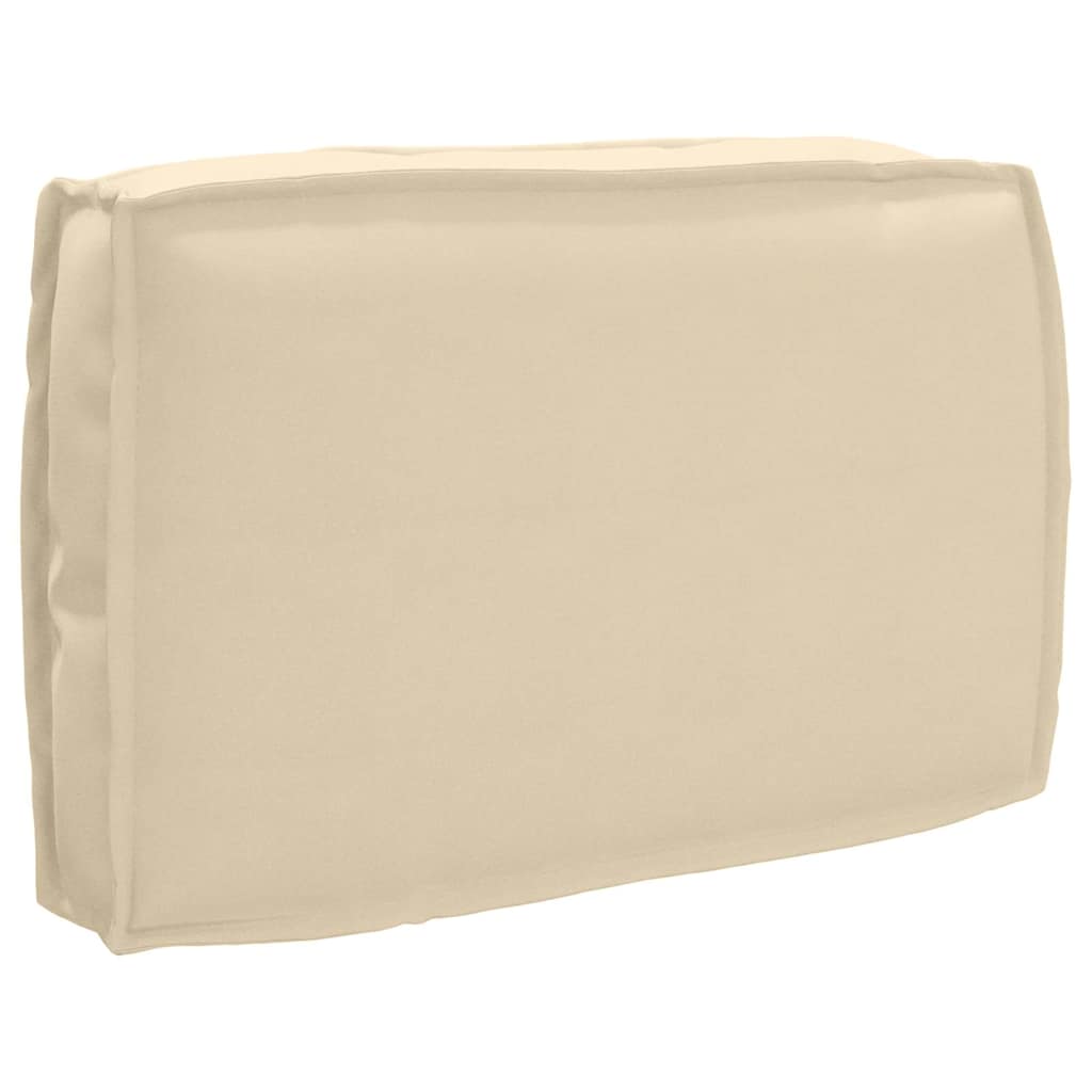 Pallet Kussen Set 3 pcs Beige 120 x 12 x 80 cm 60 x 40 x 12 cm