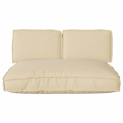 Pallet Kussen Set 3 pcs Beige 120 x 12 x 80 cm 60 x 40 x 12 cm