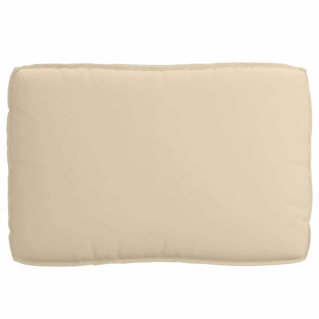 Pallet Kussen Set 3 pcs Beige 120 x 12 x 80 cm 60 x 40 x 12 cm