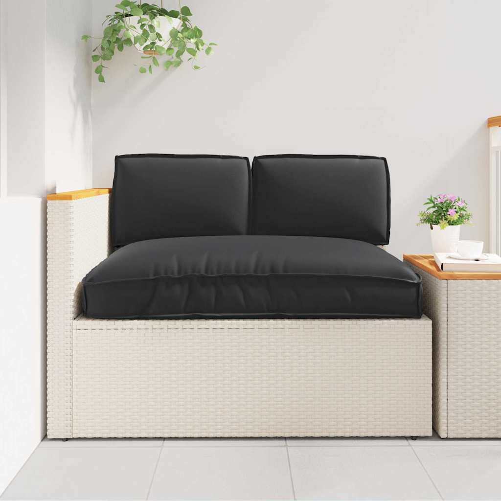 Pallet Kussen Set 3 Pcs 120 X 80 X 12 Cm Oxford Stof Zwart