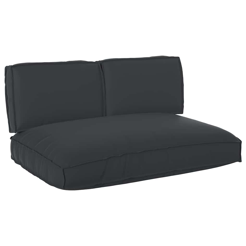 Pallet Kussen Set 3 Pcs 120 X 80 X 12 Cm Oxford Stof Zwart