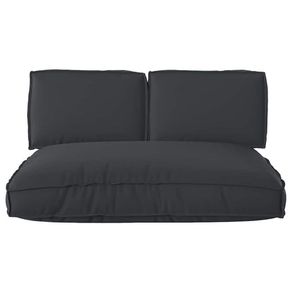 Pallet Kussen Set 3 Pcs 120 X 80 X 12 Cm Oxford Stof Zwart