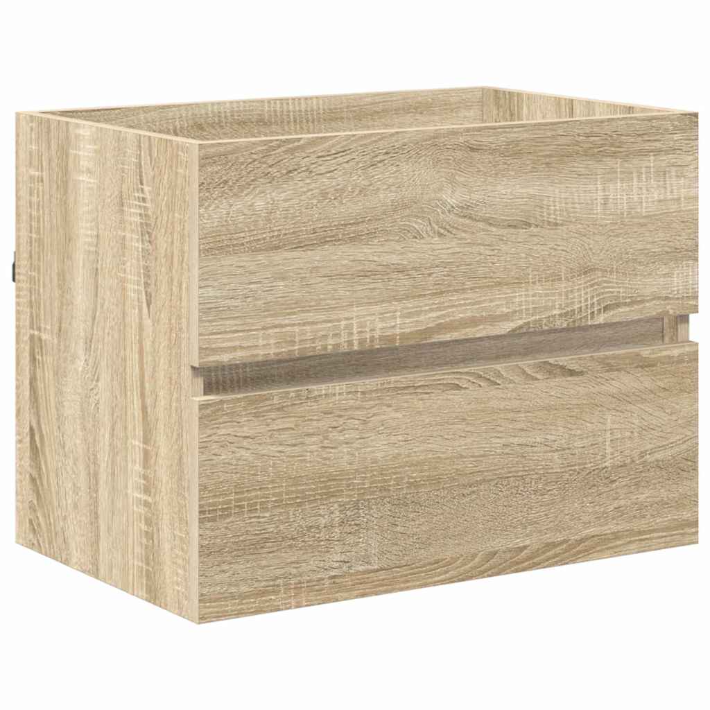 Badkamermeubelset met lade met opslag Sonoma Eiken Bewerkt hout