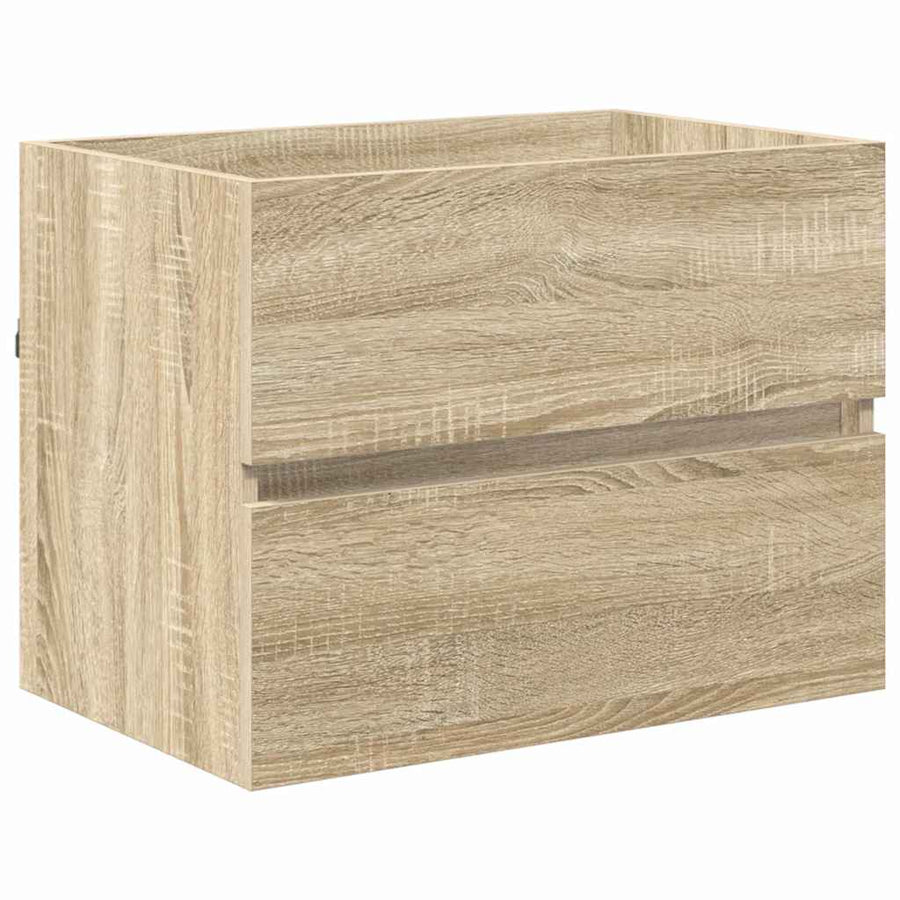 Badkamermeubelset met lade met opslag Sonoma Eiken Bewerkt hout