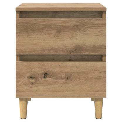 Bedkasten 2 pcs Artisan Eiken 40 x 35 x 50 cm Bewerkt hout