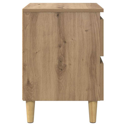 Bedkasten 2 pcs Artisan Eiken 40 x 35 x 50 cm Bewerkt hout