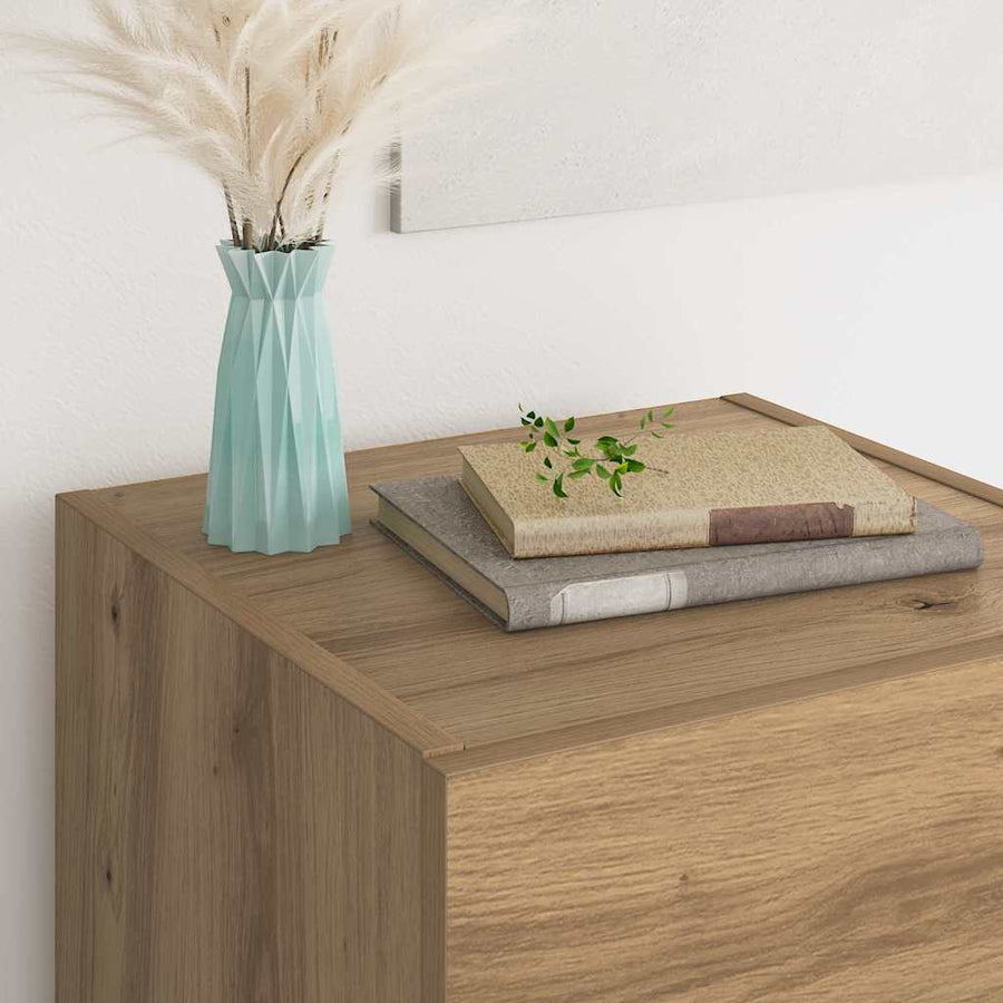 Dressoir met lade Artisan Eiken 34,5 x 34 x 90 cm Bewerkt hout