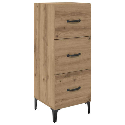 Dressoir met lade Artisan Eiken 34,5 x 34 x 90 cm Bewerkt hout