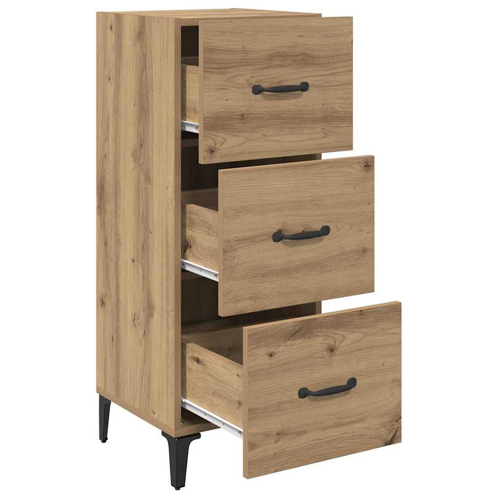 Dressoir met lade Artisan Eiken 34,5 x 34 x 90 cm Bewerkt hout