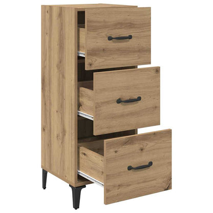 Dressoir met lade Artisan Eiken 34,5 x 34 x 90 cm Bewerkt hout