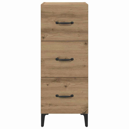 Dressoir met lade Artisan Eiken 34,5 x 34 x 90 cm Bewerkt hout