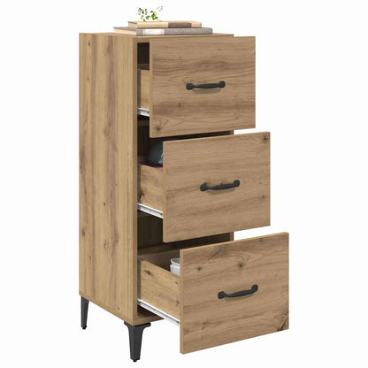 Dressoir met lade Artisan Eiken 34,5 x 34 x 90 cm Bewerkt hout