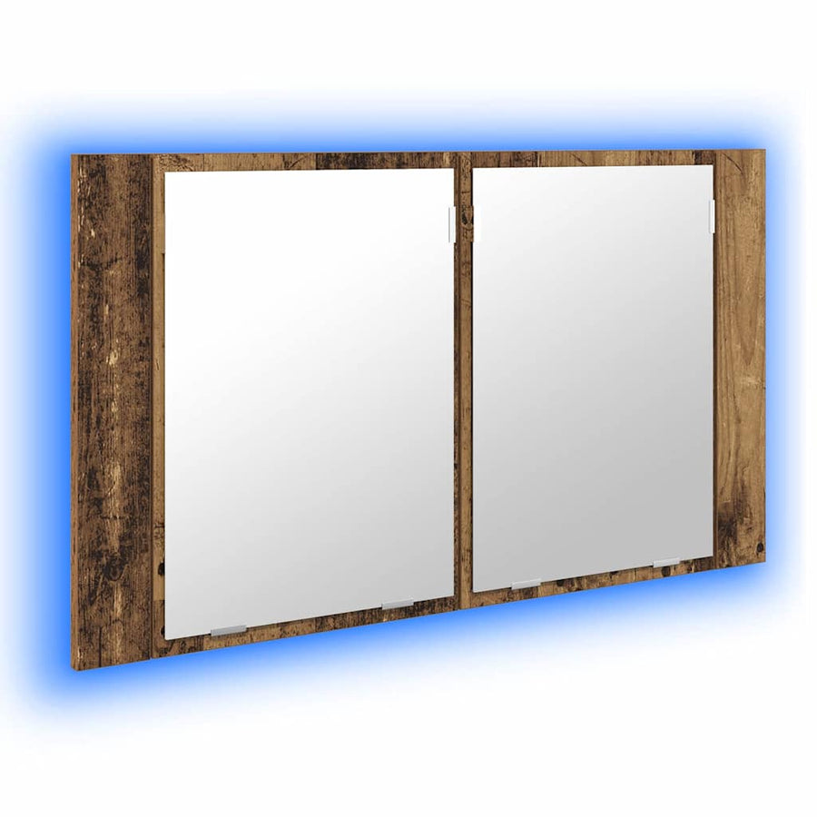 Badkamer spiegelkast Oud Hout 80 x 12 x 45 cm Bewerkt hout
