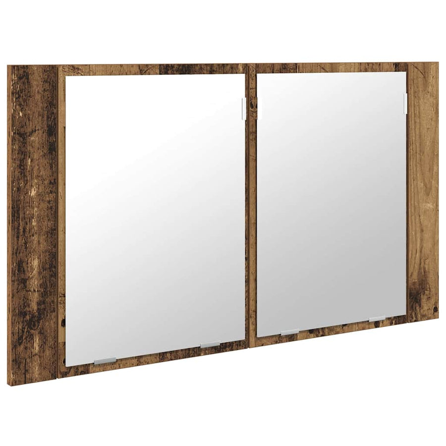 Badkamer spiegelkast Oud Hout 80 x 12 x 45 cm Bewerkt hout