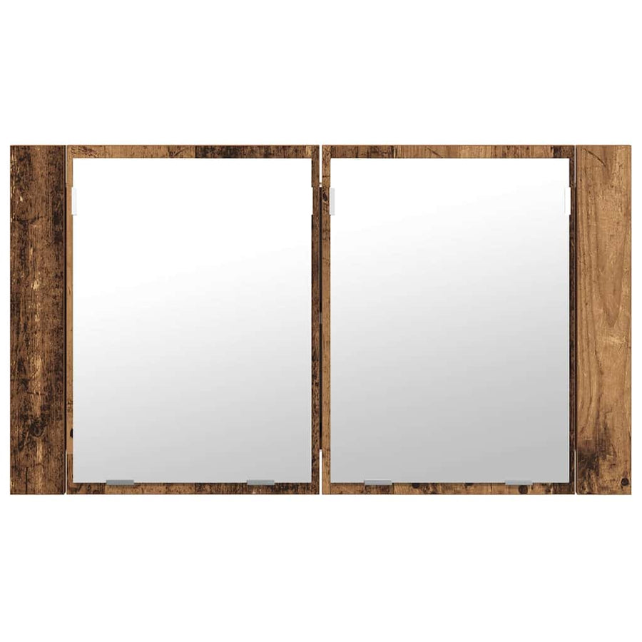 Badkamer spiegelkast Oud Hout 80 x 12 x 45 cm Bewerkt hout