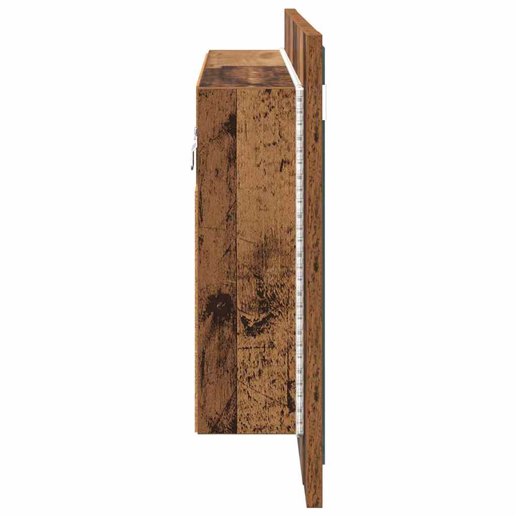 Badkamer spiegelkast Oud Hout 80 x 12 x 45 cm Bewerkt hout