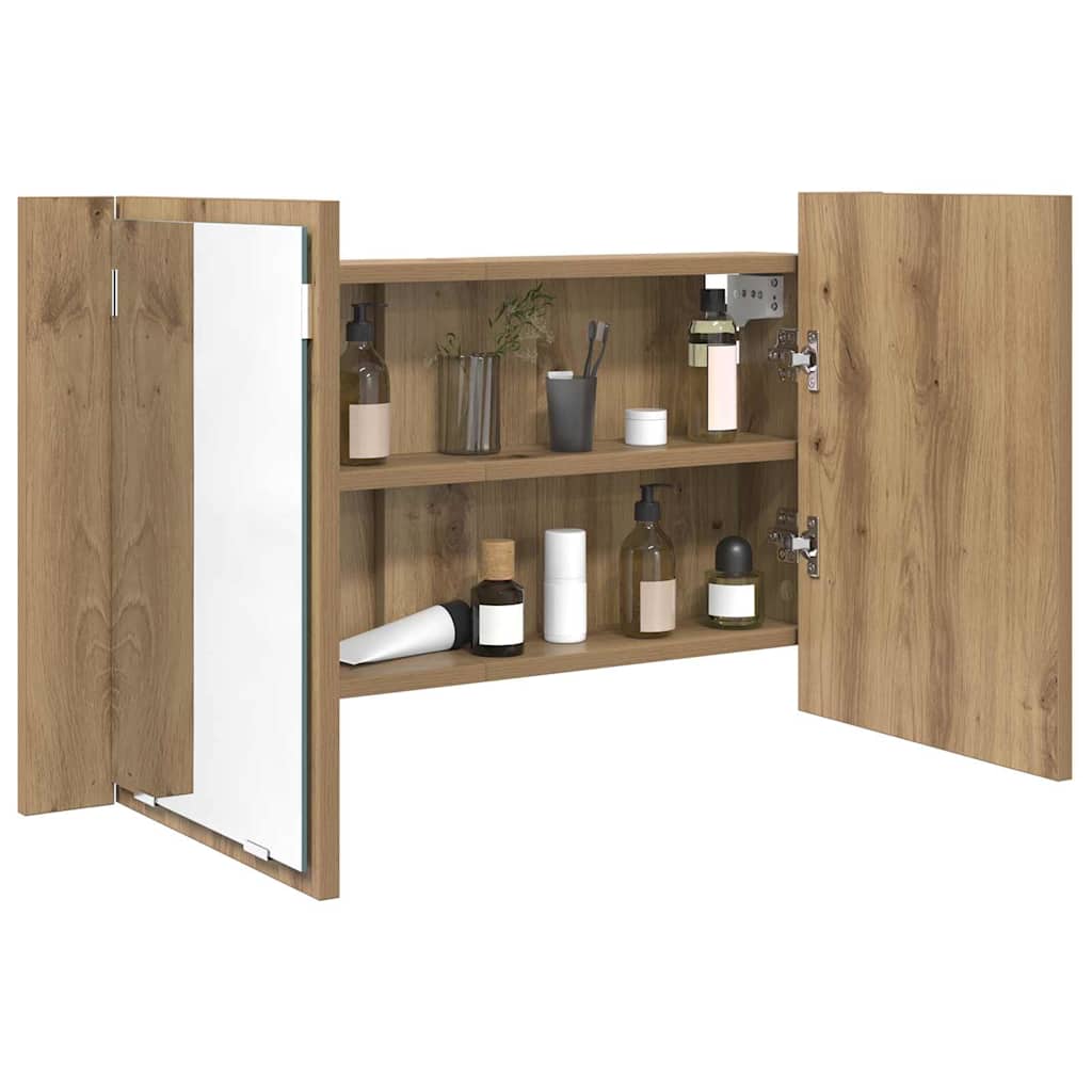 Badkamer spiegelkast Artisan Eiken 80 x 12 x 45 cm Bewerkt hout