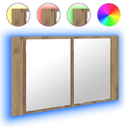 Badkamer spiegelkast Artisan Eiken 80 x 12 x 45 cm Bewerkt hout